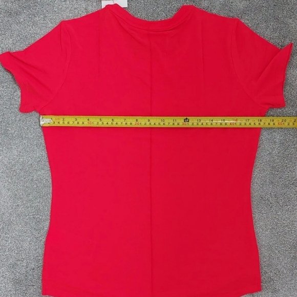 Nike Women's Dri-Fit One Luxe Tee T-Shirt Small Red Soft Breathable Recycled - Picture 12 of 16